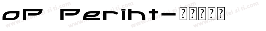 oP Periht字体转换